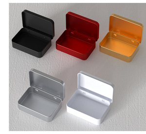 Vente en gros RTS 8.8*6*2cm petit couvercle carré en métal à charnière boîte en fer blanc RTS boîtes en <span class=keywords><strong>porcelaine</strong></span> à charnière thé <span class=keywords><strong>alimentaire</strong></span> bonbons chocolat emballage Logo - Product Image 6
