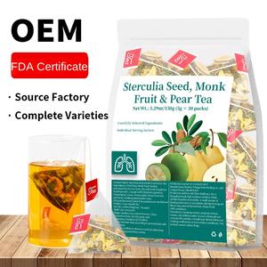 Té para el Cuidado de la Garganta con Semilla de Sterculia, Fruta del Monje y Pera, 5g*30 Bolsitas de Té, Favorece la Comodidad Post-Vocacional y la Salud Pulmonar, Envío Rápido - Product Image 4