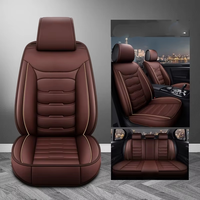 Housse de siège de voiture de luxe haut de gamme 5 places, accessoires de voiture, cuir PU universel pour Kia/pour Toyota/pour Camry/Tesla/Nissan
