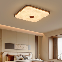 Lumière LED de chambre à coucher de style chinois naturel, rétro français vintage, installation encastrée, acrylique, nouveau style chinois, éclairage complet de la maison