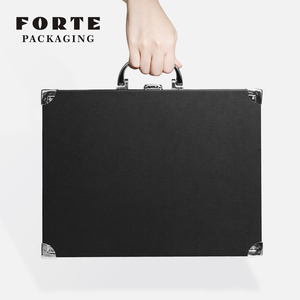 Plateau de présentation de bijoux FORTE en cuir PU noir et blanc, boîte en métal faite à la main pour pierres précieuses et diamants, vente en gros - Product Image 6