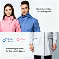 Combinaison de travail unisexe en fibre d'acier, anti-radiation, respirante, antistatique, durable