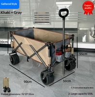 Table de camping carrée pliable d'extérieur, conception à ouverture arrière, capacité de charge de 300 lb, capacité de 180 L, utilisation pour enfants, mobilier en tissu 600D épais