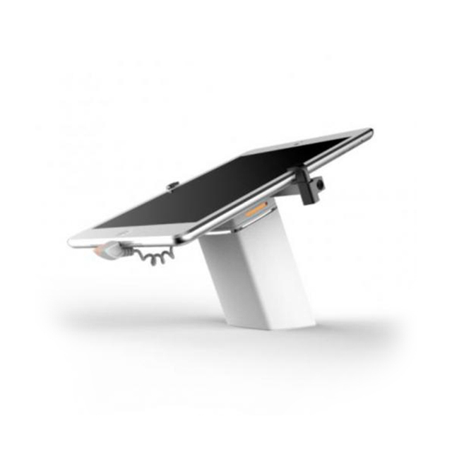 BoHang Tablet Alarm System Mobile Phone Security Display Stand With Clamp Smartphone Anti Theft Holder With Charging Cable