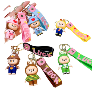 Plastic Monster Angle Cartoon Anime Keychain Carabiner Accessories Wholesale PVC Rubber 3D Cute Kawaii Creative Fashion Pendant