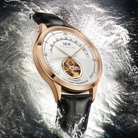 Montre de luxe sportive automatique mécanique à tourbillon pour hommes suisses, avec cristal saphir, mouvement japonais Citizen, en acier inoxydable