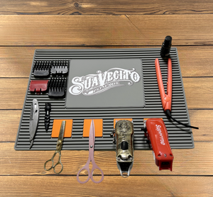 Groothandel op maat gemaakte logo flexibele acupressuur haar knipmachine tondeuse magnetische rubberen mat - Product Image 1