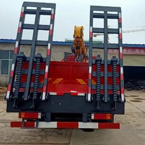 Camion de dépannage à plateau plat Shacman Delong 8*4 haute performance avec grue montée sur échelle - Product Image 6