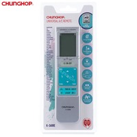 Control Remoto Universal para Aire Acondicionado con Bloqueo de Temperatura K-3688E, Código Fijo, Función Automática, 16 Botones y Temporizador
