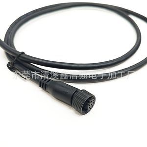 Customizable M12 Waterproof Connector <b>Power</b> <b>Cable</b> IP65 12V PVC Insulation Wire Harness Extension - Product Image 1