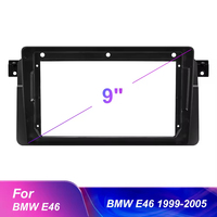 Kit d'installation dédié E46, cadre en plastique 2DIN, 9 pouces, support de modification d'autoradio pour B-M-W 1999-2005