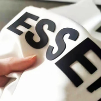 Étiquette de transfert thermique en silicone imprimée en 3D, durable, écologique, personnalisée avec logo sur mesure pour vêtements, sacs et chaussures