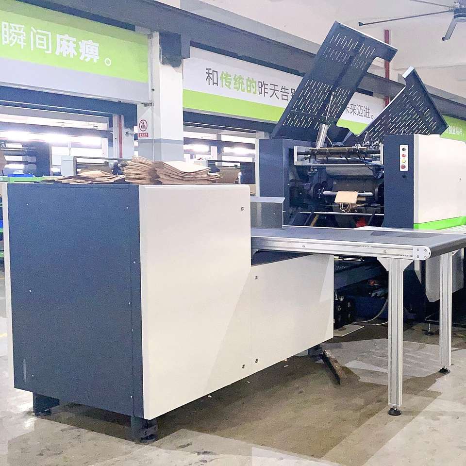 ROKIN Fully Automatic Sheet Fed Paper Bag Making Machine with Twisted ...