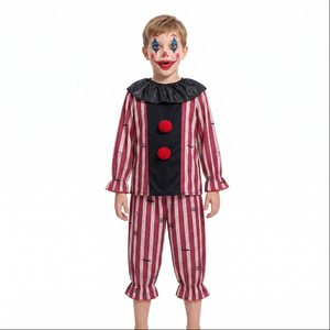 Costume da Clown Terroristico XJ, Abbigliamento per Spettacoli, Outfit per Halloween a Tema Horror, Vestito da Personaggio Malvagio per Bambini e Uomini - Product Image 2