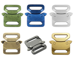 Fibbia a sgancio rapido laterale personalizzata in metallo, peso leggero da 20mm, con fibbia per animali domestici, parti e accessori per collare per cani, fibbie - Product Image 3