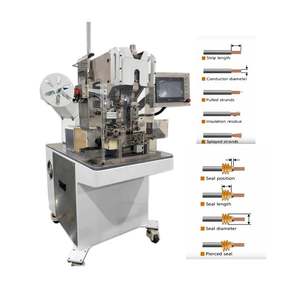 Machine de sertissage de dénudage d'étanchéité étanche de câble semi-automatique - Product Image 2