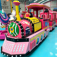 Train électrique sans rail miniature pour enfants, pour centres commerciaux, aires de jeux intérieures et extérieures, parcs d'attractions et sites touristiques, à vendre