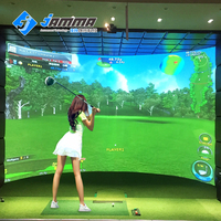 Prix d'usine Indoor Golf Simulator Sports Zone Golf Trainer pour parc d'attractions pour l'entraînement et le plaisir