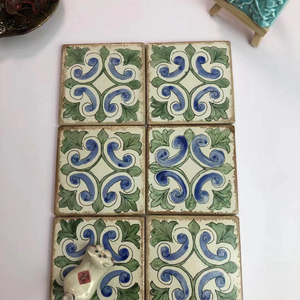 Azulejo <span class=keywords><strong>de</strong></span> diseño <span class=keywords><strong>de</strong></span> flores <span class=keywords><strong>de</strong></span> arte Vintage pintado a mano, escalera <span class=keywords><strong>de</strong></span> cocina, diseño rústico, azulejo <span class=keywords><strong>de</strong></span> pared y suelo <span class=keywords><strong>para</strong></span> jardín - Product Image 4