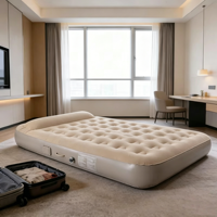 Nouveau lit gonflable simple ou double avec appui-tête et pompe à air intégrée, mobilier de maison pour camping en extérieur, plage, coussin d'air relaxant