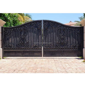 Porte en <span class=keywords><strong>fer</strong></span> moderne à une seule porte avec design <span class=keywords><strong>battant</strong></span>, galvanisée à chaud, motorisation en option, pour usage hôtelier - Product Image 5