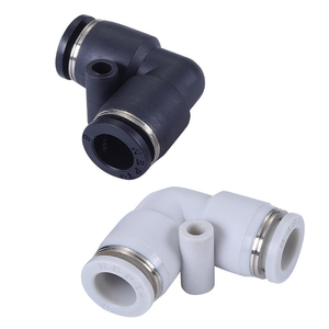 Conexiones Neumáticas de Plástico para Tubos de Aire de 4 6 8 10 12 14 16 mm, Codo de Unión de 90 Grados, 1/8 5/32 3/16 1/4 5/16 3/8 1/2 Pulgadas - Product Image 3