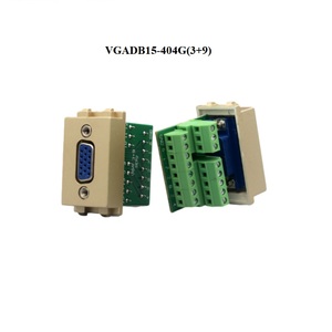 Bảng điều chỉnh Chassis núi 128 loại <span class=keywords><strong>VGA</strong></span> DB9 DB15 <span class=keywords><strong>DVI</strong></span> nối mô-đun Extender Coupler vàng màu tường tấm ổ cắm - Product Image 5