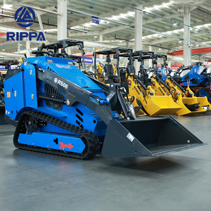 Rippa DIESEL Skid chỉ đạo Bộ nạp đi bộ phía sau DIESEL mini loader cao su bài hát Skid chỉ đạo máy với Kubota ENGIN bàn chải cắt - Product Image 4