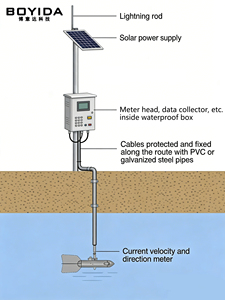 HXH03-1S High Accuracy Ultrasonic Doppler Velocity &amp; Flow Direction Instrument (with Depth <strong>Measurement</strong>)(Data <strong>Calibration</strong>) - Product Image 6