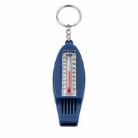 Sifflet d'extérieur 4-en-1 avec boussole et thermomètre, accessoire de signalisation portable pour la randonnée, le camping et les voyages