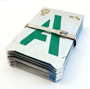 Plaques <span class=keywords><strong>de</strong></span> lettres découpées au laser en acier inoxydable, alliage d'aluminium, zinc, modèles <span class=keywords><strong>de</strong></span> lettres en métal - Product Image 1