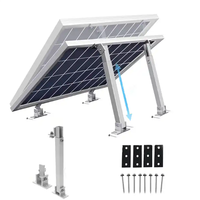Kit de support de panneau solaire réglable pour balustrade de balcon, cadre de montage en alliage d'aluminium, réglage de l'angle d'inclinaison, antirouille, montage facile