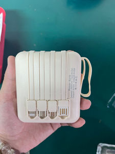 Mini 5000mAh Ultra Slim Power Bank Built-in Cable 15W Fast Charging 3C Certified Portable Mobile <b>Charger</b> Custom Logo Available - Product Image 5