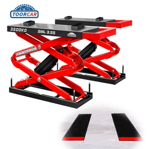 SAMFD Meilleures ventes Pont élévateur <span class=keywords><strong>automobile</strong></span> électrique hydraulique à ciseaux encastré à levée complète 3,5T 3500 kg 7700 lb - Product Image 1