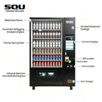 Machine distributrice de snacks et de boissons en bois antichoc, emballée pour l'exportation en gros