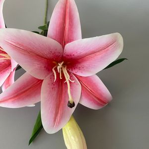 Fleurs artificielles en forme de lys imprimées en 3D, branche unique, haute simulation, décoration de mariage - Product Image 3