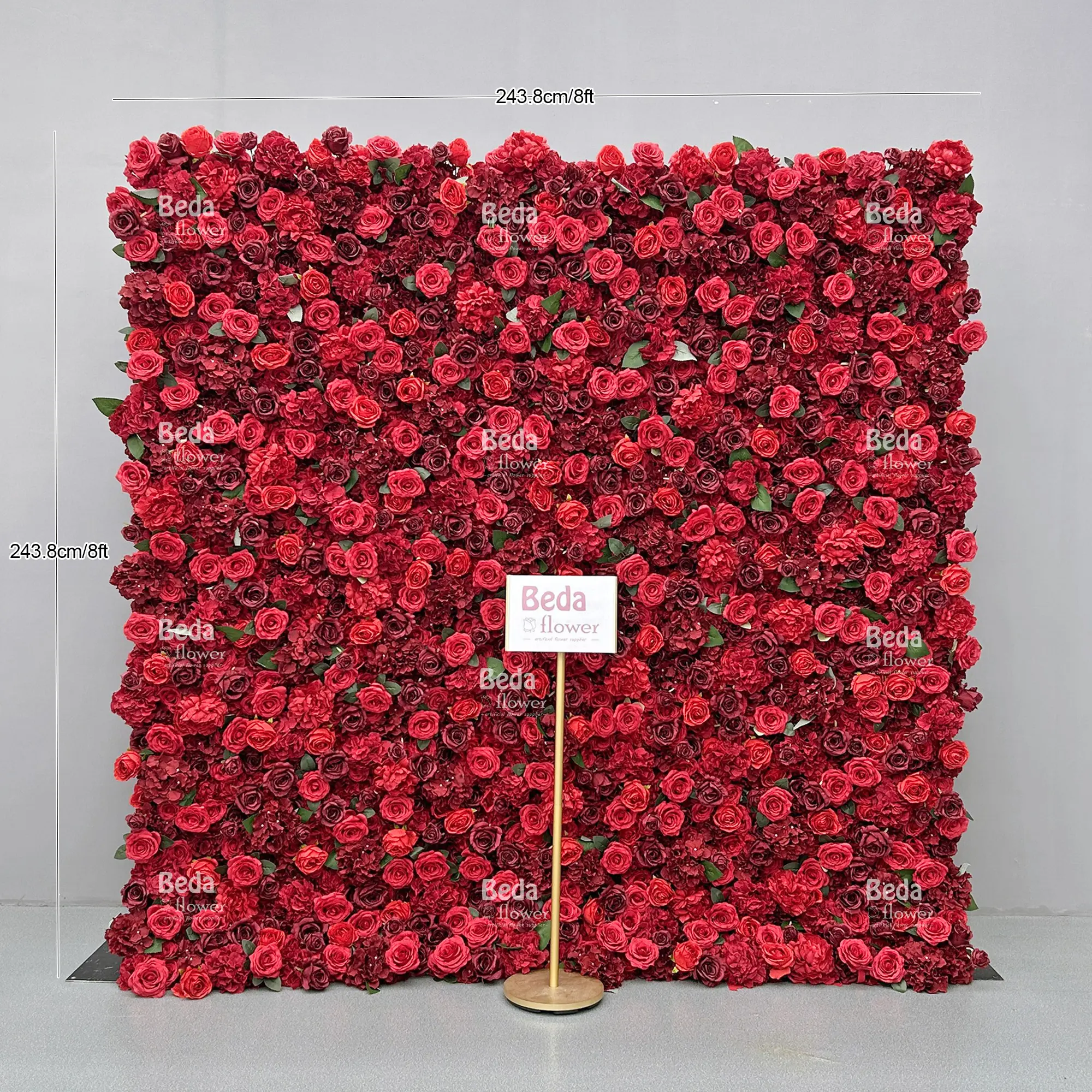 Beda dekorasi dinding bunga mawar dekorasi dinding latar belakang pernikahan kustom