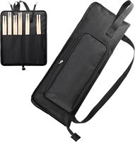 Trommelstocktasche mit Schultergurt, Trommelstocktasche mit Großen Kapazitätsfächern Tragbare Hängende Trommelstocktasche