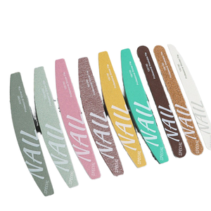 Ensemble de lime à ongles professionnelle de haute qualité en bois et plaque de caoutchouc EVA frottant pour le polissage et l'exfoliation de la peau de la manucure - Product Image 1