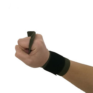 Poignées de musculation en <span class=keywords><strong>cuir</strong></span> de vache épais avec 3 trous, support pour le poignet, protection de la paume, adhérence supplémentaire - Unisexe - Product Image 3