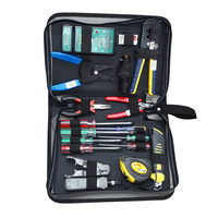 MT-5989 N en 1 Kit d'outils multifonction pour terminaison réseau RJ45, comprenant pince à sertir, pince à dénuder, pince à couper et testeur