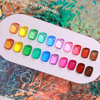 DANNYCOLL 10 couleurs glaçure gelée Gel vernis collection ongles fournitures en gros haute Pigment néon pur clair UV Gel vernis à ongles ensemble