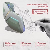 Sillón de Masaje Eléctrico 4D de Cuero Shiatsu 2026, Portátil, para Pies y Piernas, Gravedad Cero, Masaje Corporal Completo, de Lujo y Económico