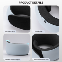 Nouvel arrivage Oem Oem Oreiller cervical ergonomique réglable en forme de U en mousse à mémoire de forme Oreiller cervical de voyage pour avion, voiture, train, bureau, repos