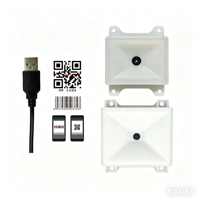 Embedded Fixed Mount 1D/2D Barcode Scanner Module with USB Interface in Stock LED White Light Barcode Scanning Engine