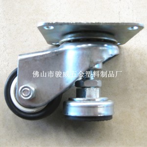 Adjustable <b>Swivel</b> Caster 2 Inch Steel Plate Mount Horizontal Level Adjustment Industrial Furniture Casters - Product Image 4