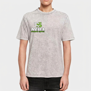 Reba Herren Baumwoll-T-Shirt Kurzarm O-Ausschnitt Regular Fit Bedruckt Lässige Streetwear Jersey-Stoff Atmungsaktiv Vorderes Logo - Product Image 1