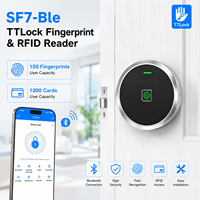 Secukey SF7-Ble IP67 Tahan Air TTlock Ble App Smart Door Lock Reader RFID Biometrik Sidik Jari Sistem Kontrol Akses Pintu