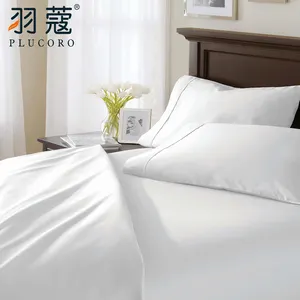 Hotel Bed Sheet Set 5 Star Quality Stripe White 100 Cotton Linen Sheet Hotel Bed Sheets Bedding Set