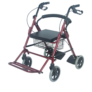 Andador Ajustável Dobrável com Carrinho de Compras e Assento para Idosos - Product Image 3